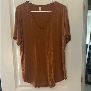Old Navy Women's V-Neck Brown Top